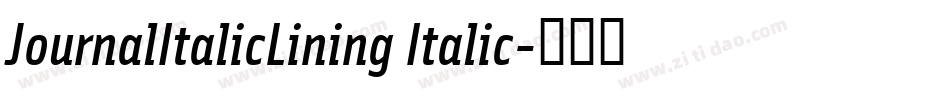 JournalItalicLining Italic字体转换